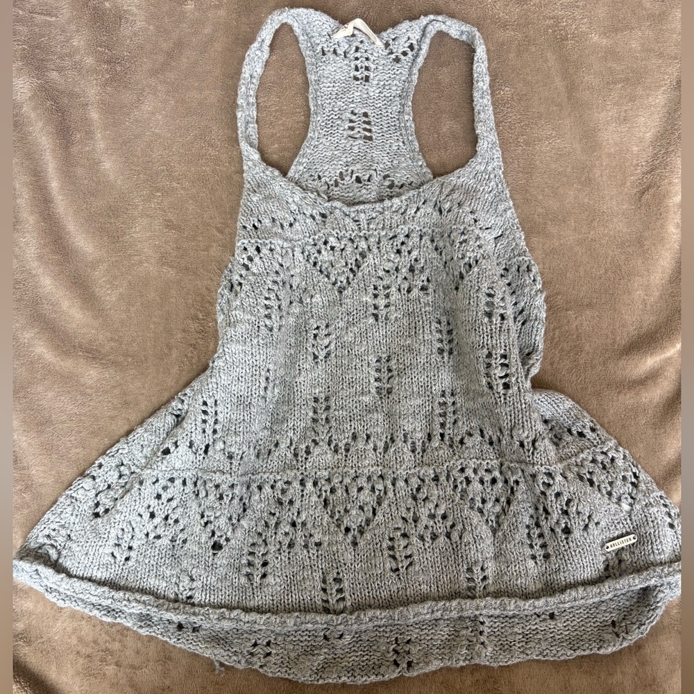 Hollister Light Gray Knit Top